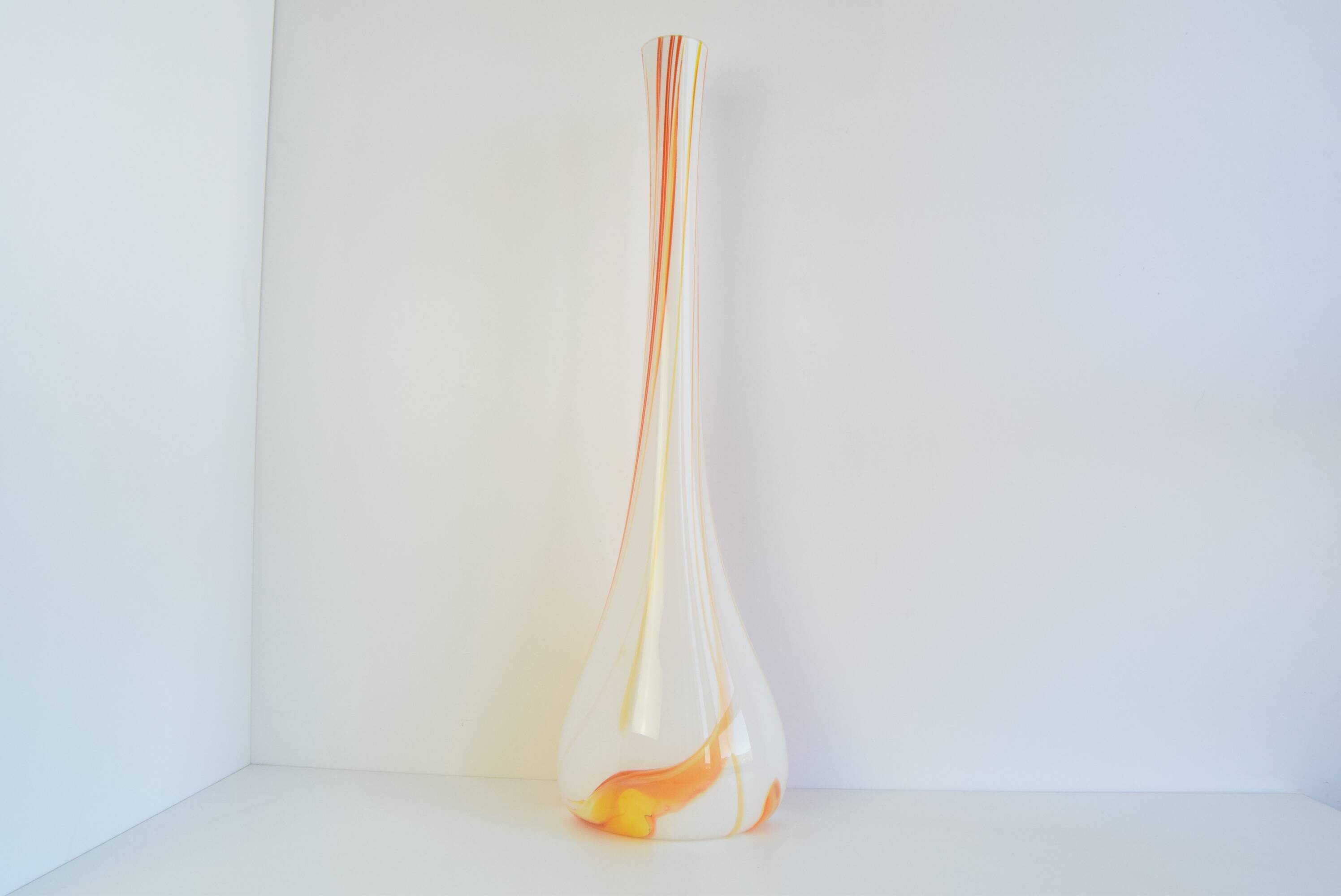 Large Design Annealed Vase, Czechoslovakia, 1970's.