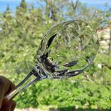 Anciens verres à pied cristal artisanat de Lorraine