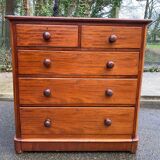 Victorian English commode in solid wood