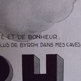 Affiche pub papier Byrrh 1937 par LG