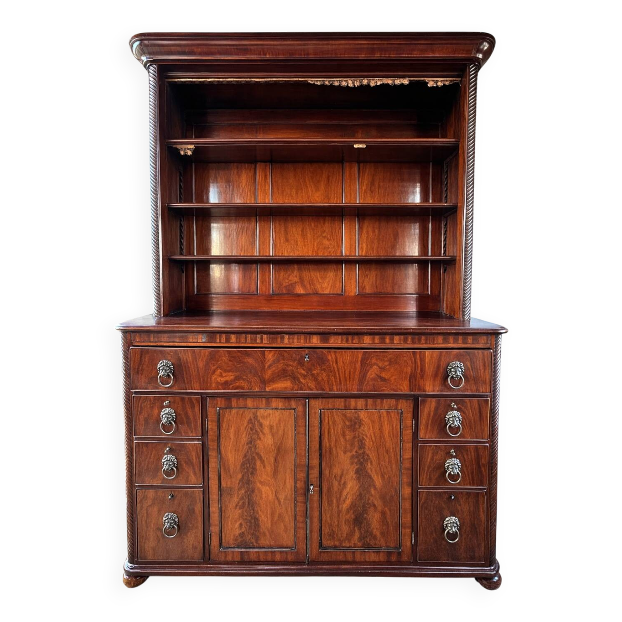 Large sideboard with flame mahogany veneer