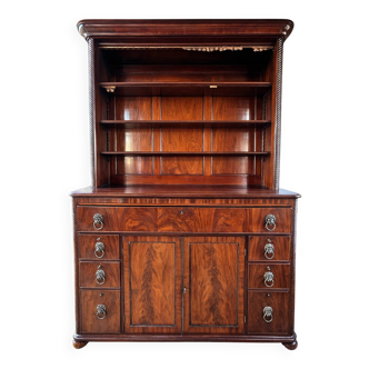 Large sideboard with flame mahogany veneer