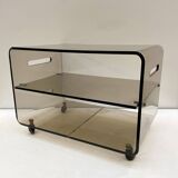 Roche Bobois smoked plexi coffee table