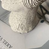 Bust in reconstituted stone