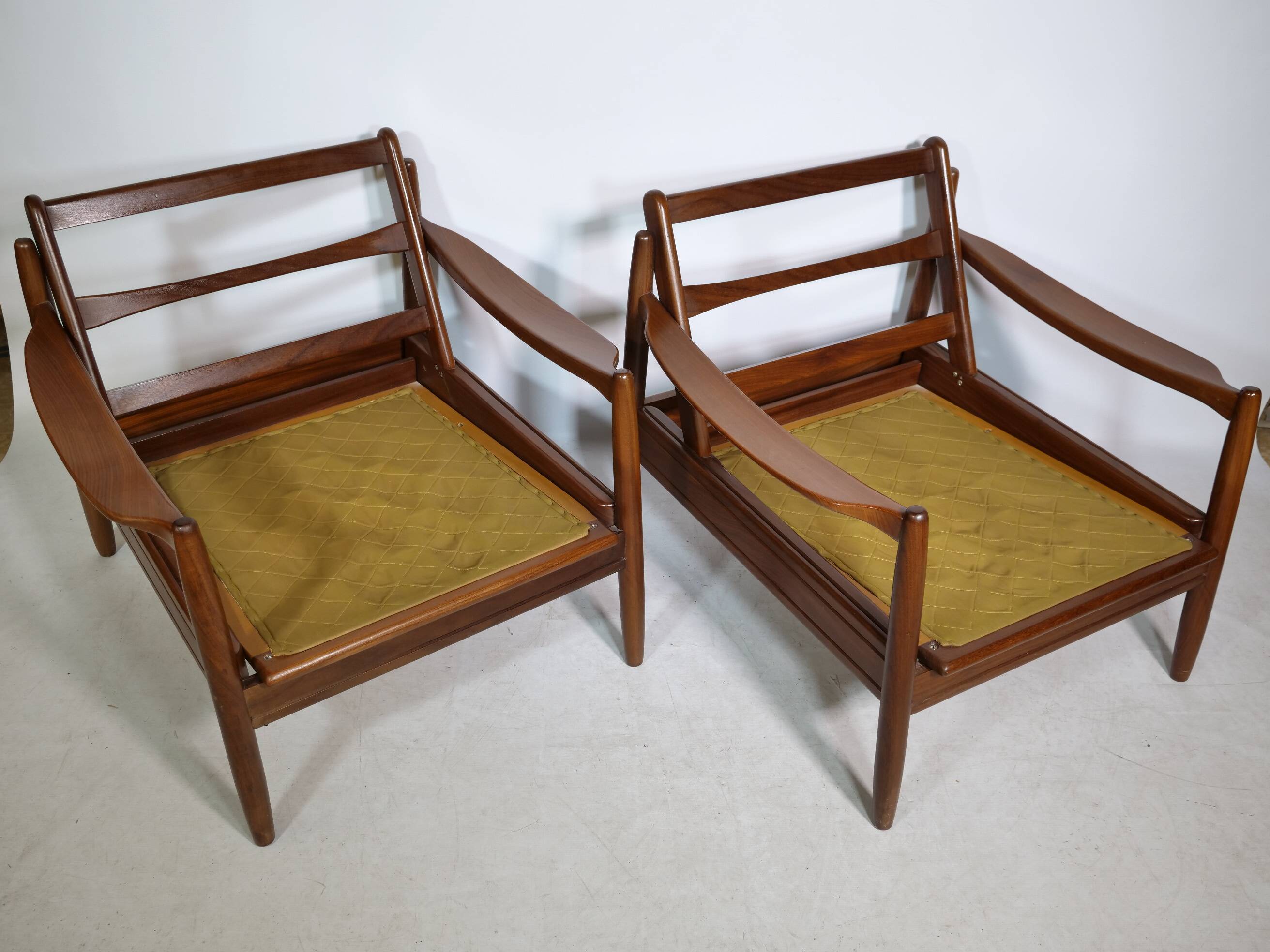 Mid-Century Design Teak Lounge Chairs from Denmark, Set of 2, 1960s