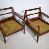 Mid-Century Design Teak Lounge Chairs from Denmark, Set of 2, 1960s