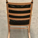 Scandinavian wooden and leather rocking chair