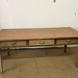 Vintage farm table 3 drawers