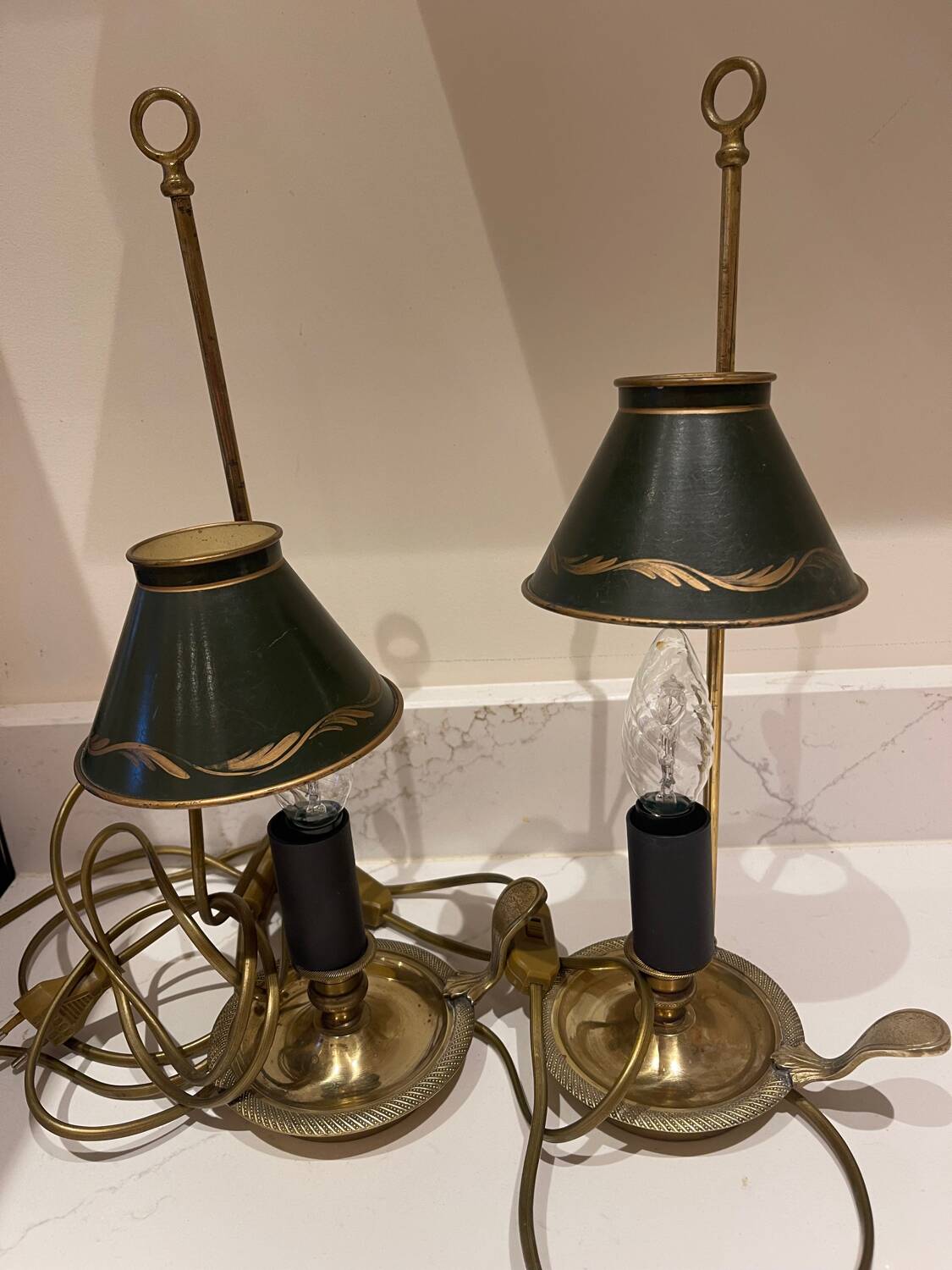 Hot water bottle lamps