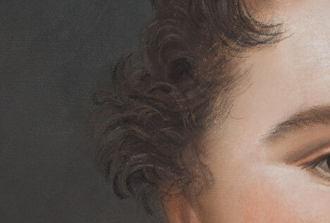 Tirage portrait homme au pastel 1818 - 18 x 24 cm