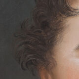 Portrait print man in pastel 1818 - 18 x 24 cm
