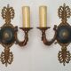 Pair of Empire style bronze sconces