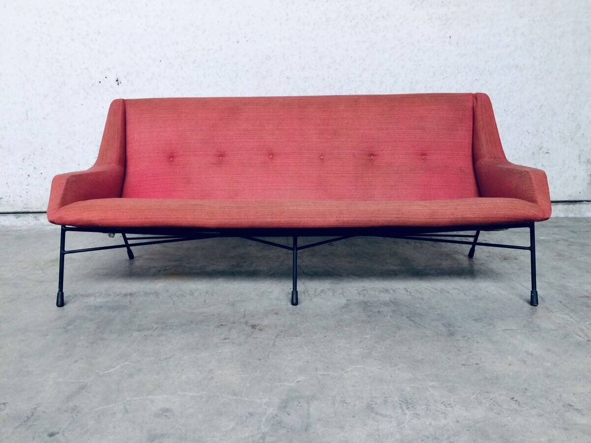 S12 Model 3-Seat Sofa by Alfred Hendrickx for Belform, Belgium, 1958