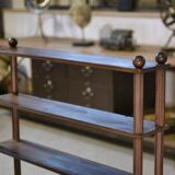 Beech shelf with ball feet, 1960s