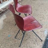 Set of chairs Pagholz Model 15074 by Elmar Flottoto in 1956