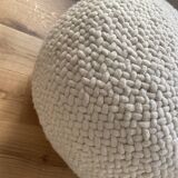 Wool pouf