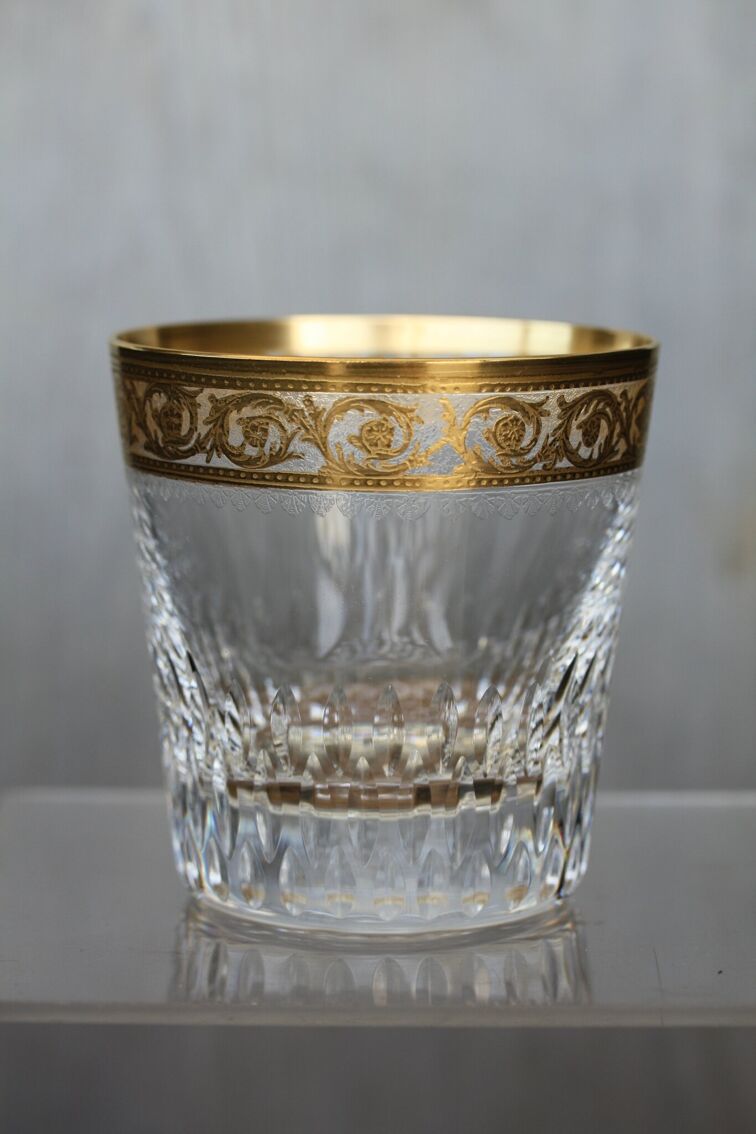 6 verres à whisky old fashion en cristal de saint louis modèle thistle |  Selency