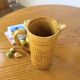 Vintage yellow glazed stoneware jug