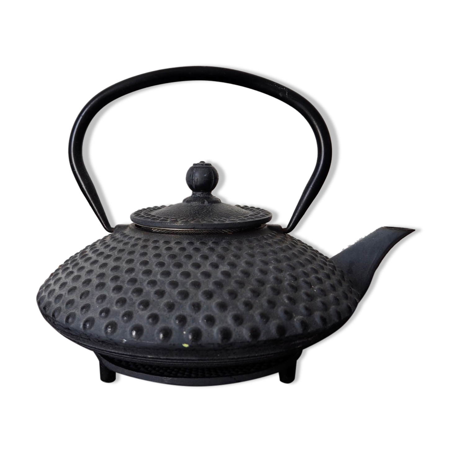 Cast iron teapot