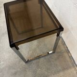 Side table attributed to Marc Berthier, 1970s.