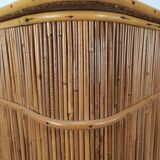 Vintage rattan bar and stools