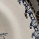 Deep plate in Gien earthenware, Terre de fer, Chardons model, blue color, antique French