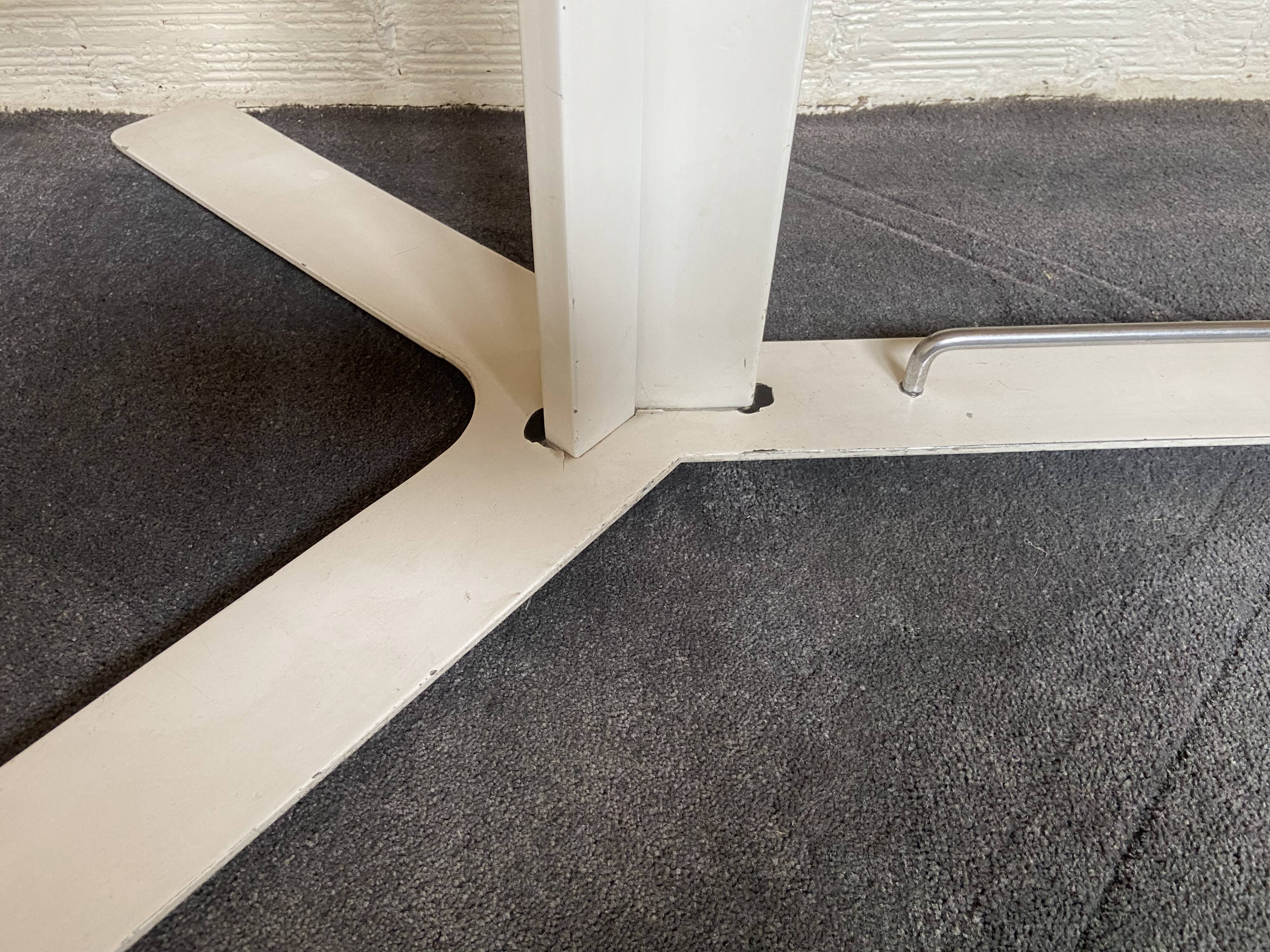 White melamine desk published by Roche&Bobois around 1970.