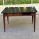 Vintage Scandinavian desk 1950 black top school style mid-century