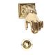 Brass hand-shaped door knocker, 1950s