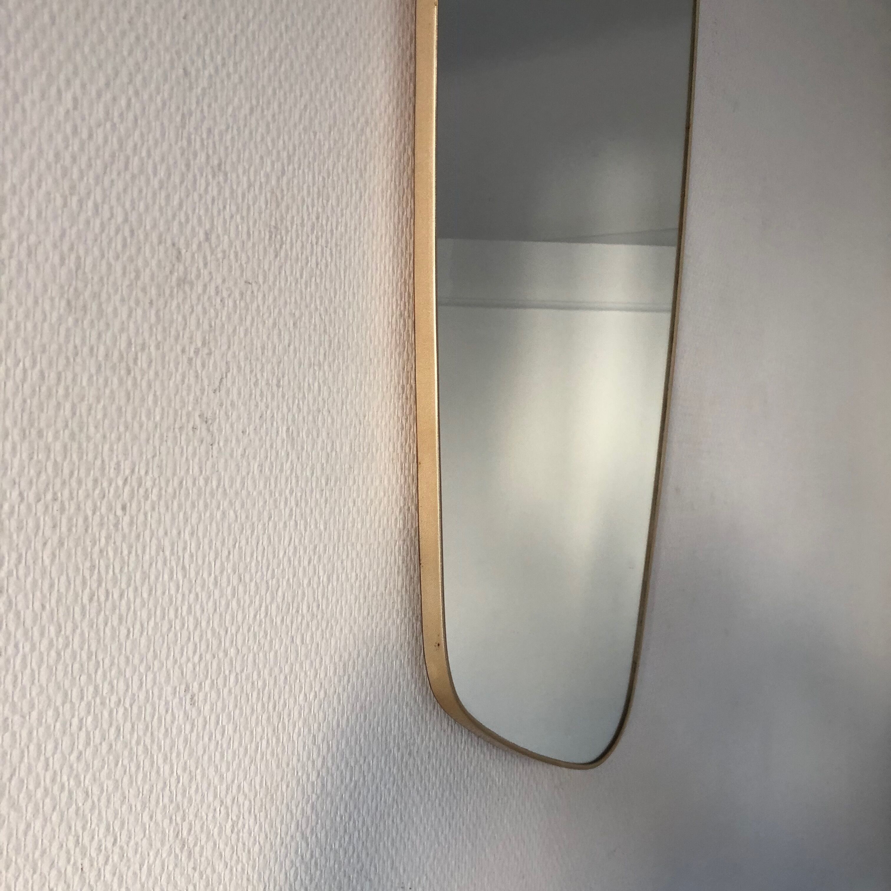 Mirror freeform vintage 1960 68x34cm