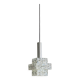 Pendant chandelier in plexiglass diamond point aluminum