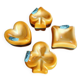 Sicard 4 earthenware collection ashtrays