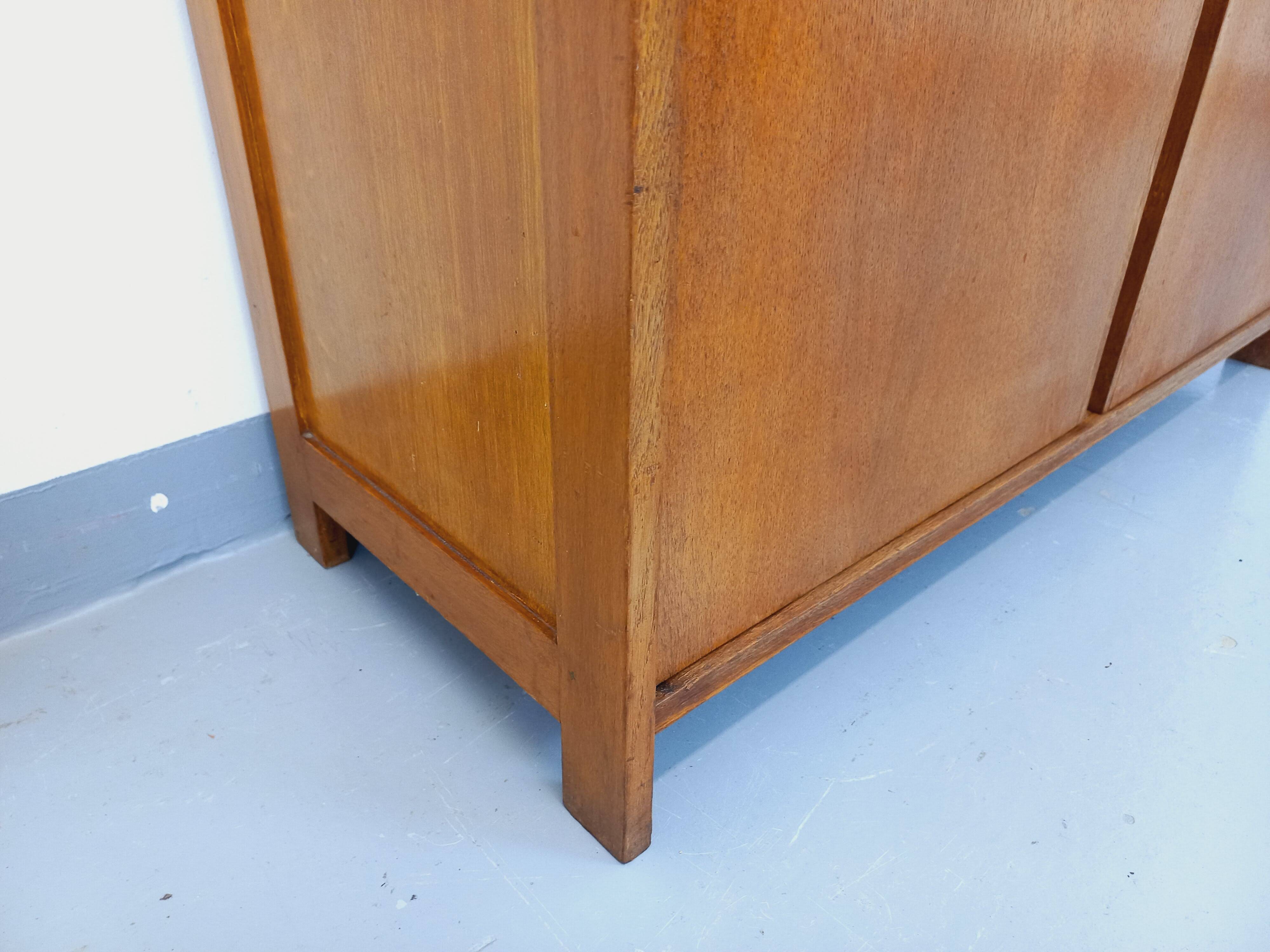 Small vintage oak wood cabinet from the 60s