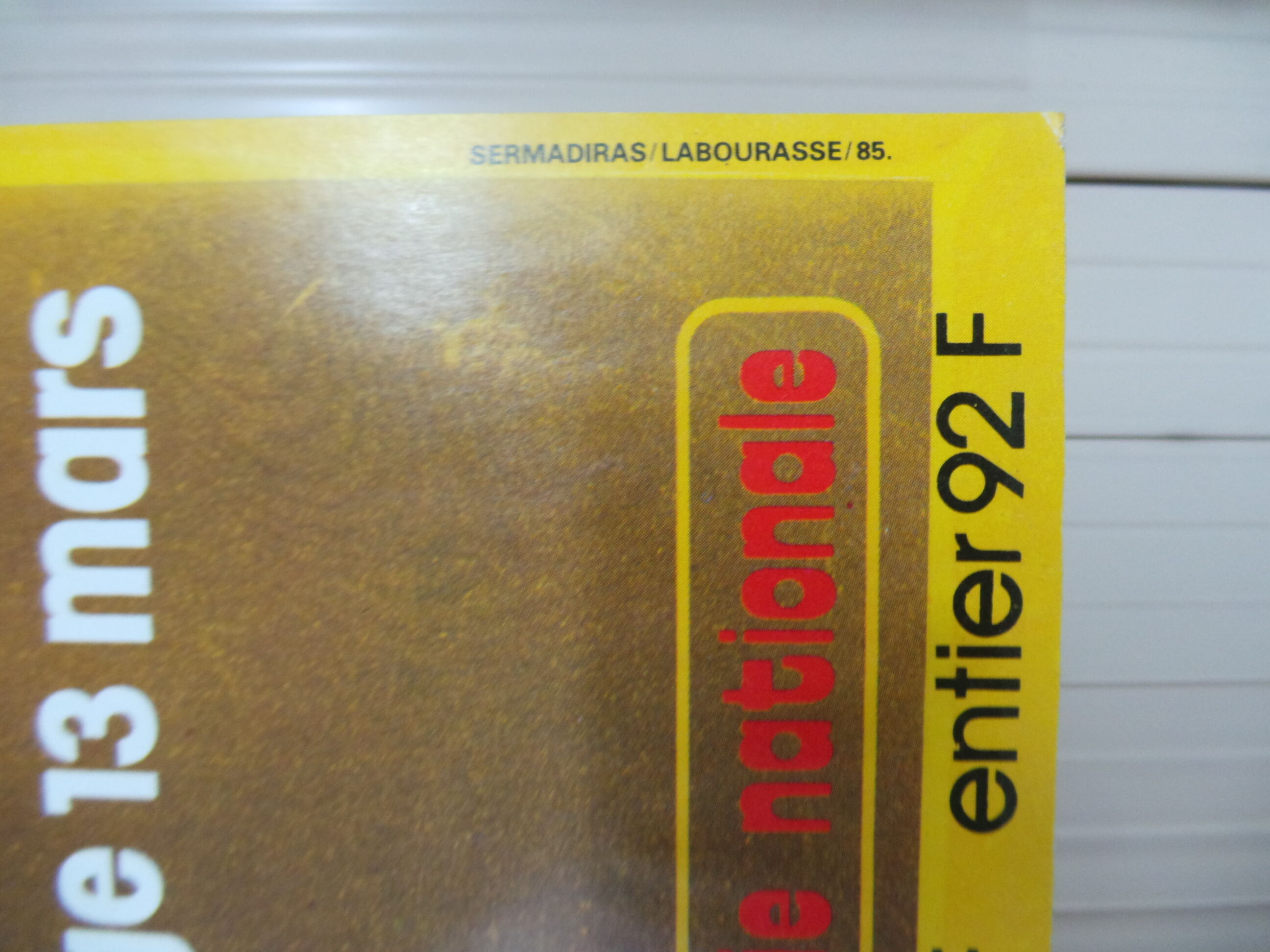 Original poster national lottery tricentennial of the birth Of Sebastian Bach 1985