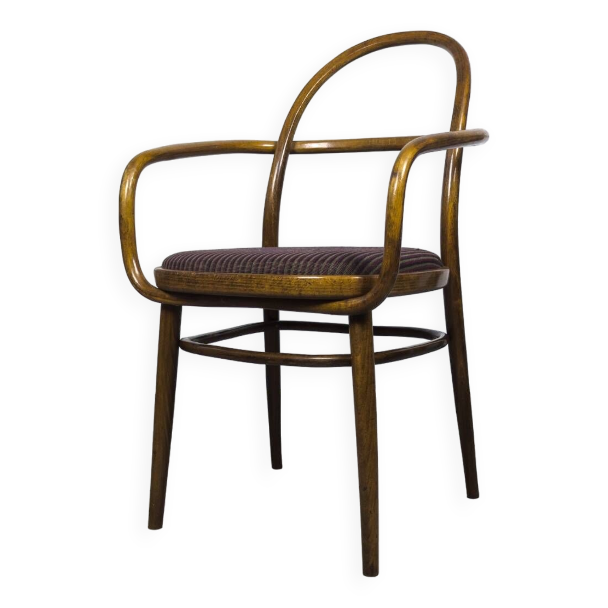 Rare fauteuil en bois courbé de radomír hofman pour ton, 1967