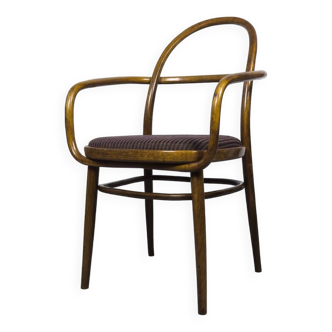 Rare fauteuil en bois courbé de radomír hofman pour ton, 1967