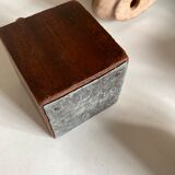 Child's head in terracotta 1920 wooden base