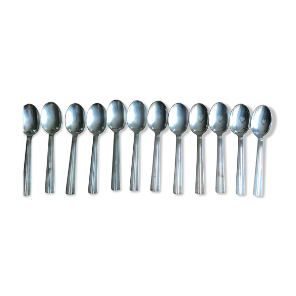 12 cuillères à soupe Ercuis en métal argenté