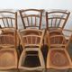 Lot of six chairs Luterma 1900 seat crafted