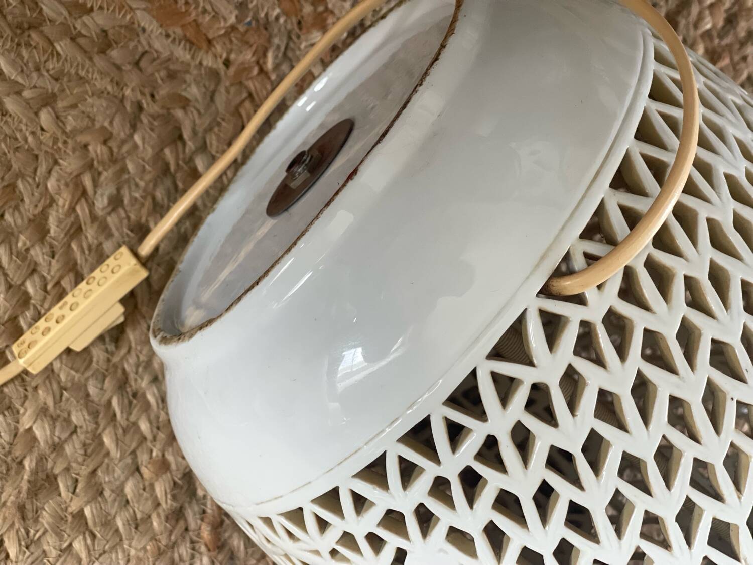 Porcelain lamp base 1950