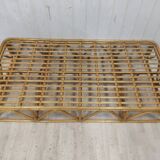 Banquette lit daybed en rotin 90x190