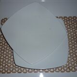 Very large white plates, 3 lots of 2