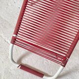 Vintage 1970s Elefant Möbel Spaghetti reclining chair for the garden.