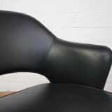 Ensemble de deux fauteuils en cuir Eero Saarinen pour Knoll