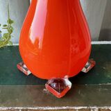 Orange opaline soliflore vase