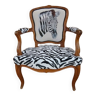 Armchair Louis XV zebra