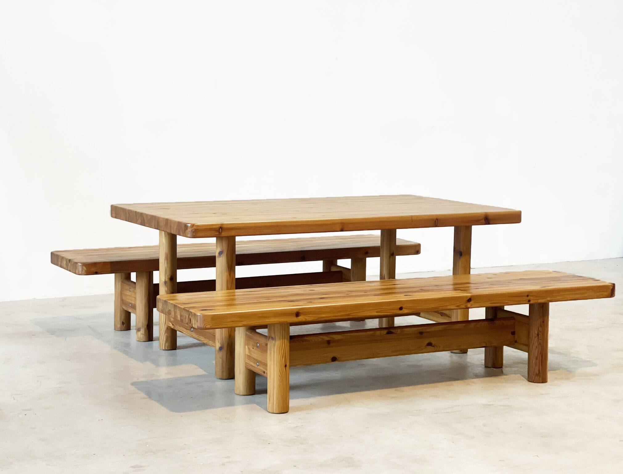 Pine dining set by Knud Friis & Elmar Moltke Nielsen for Friis & Moltke