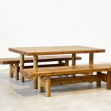Pine dining set by Knud Friis & Elmar Moltke Nielsen for Friis & Moltke