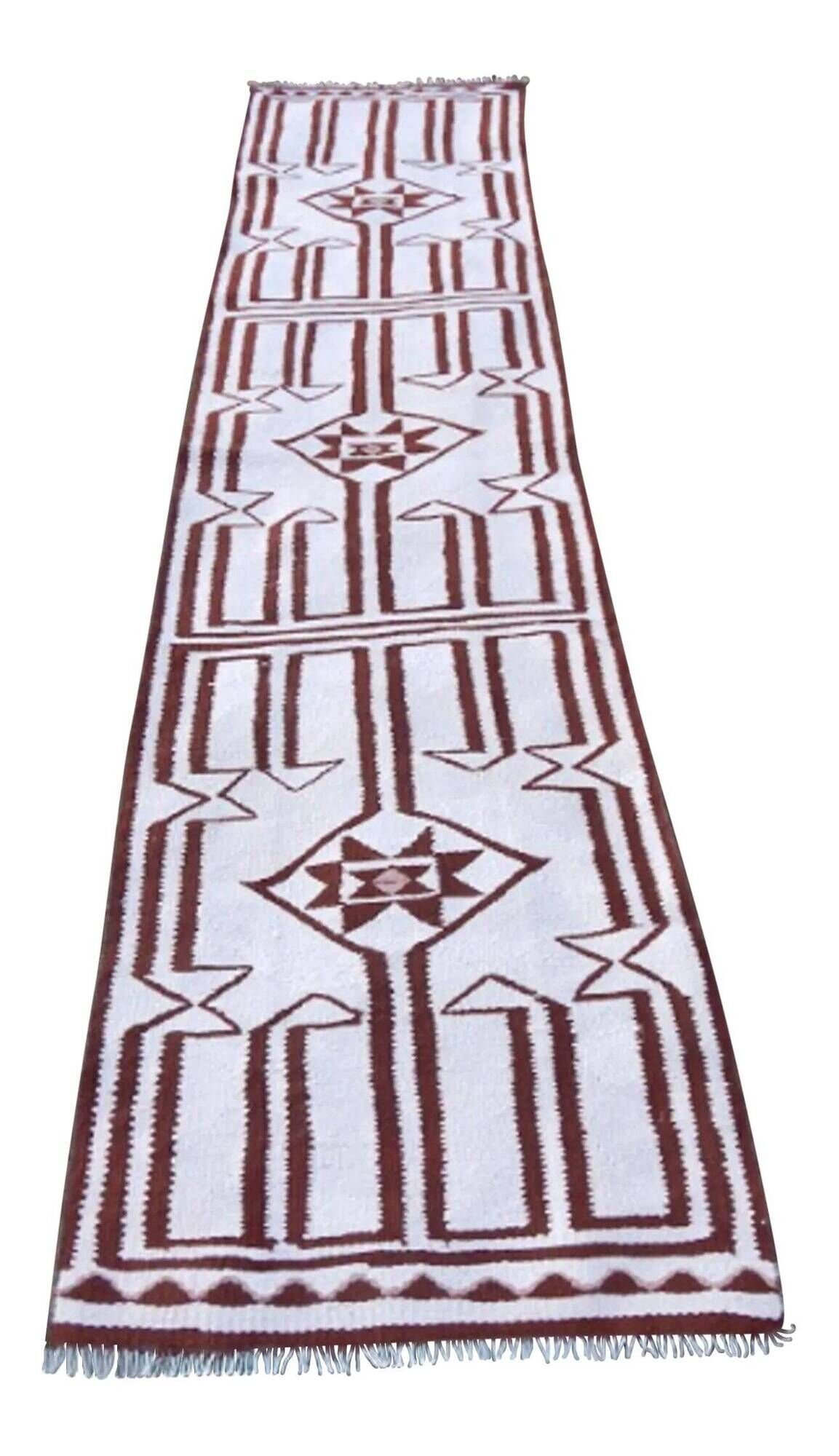 Vintage Turkish hallway rug 78x314 cm