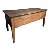Antique oak flour chest from France, 19th century.